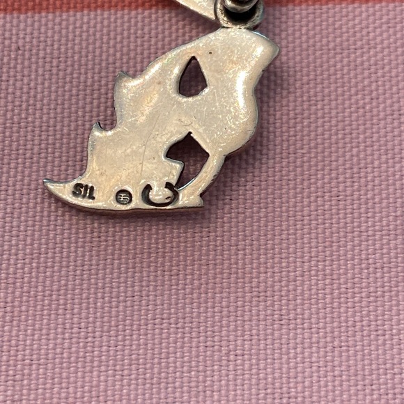 John Hart sterling thistle necklace. About 18”. Adjustable length. 1950s-1970s. - Picture 4 of 7